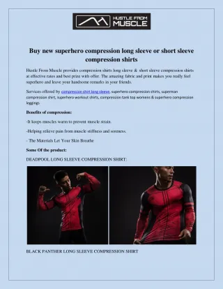 Buy new superhero compression long sleeve or short sleeve compression shirts - slide 1