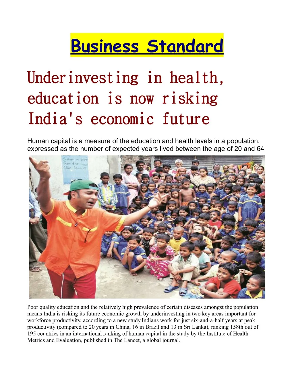 business standard