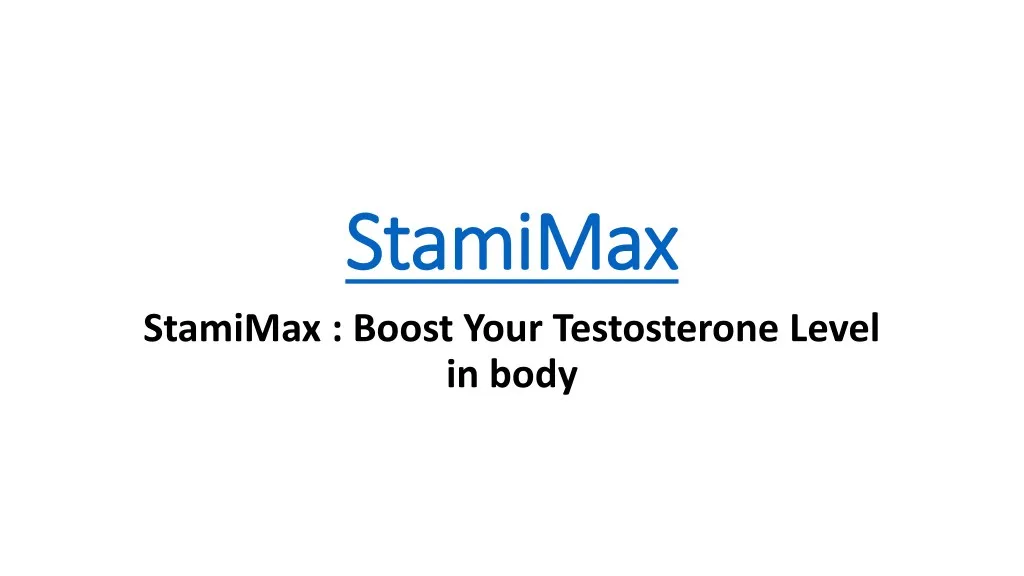 stamimax stamimax