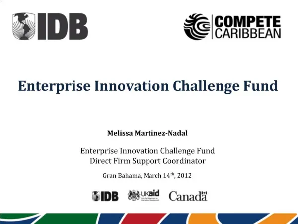 Enterprise Innovation Challenge Fund