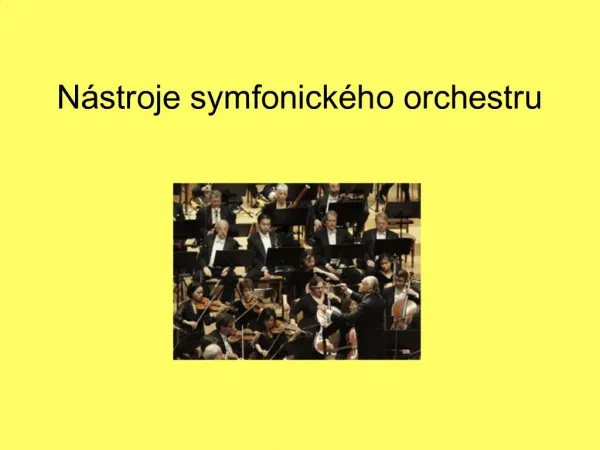 N stroje symfonick ho orchestru