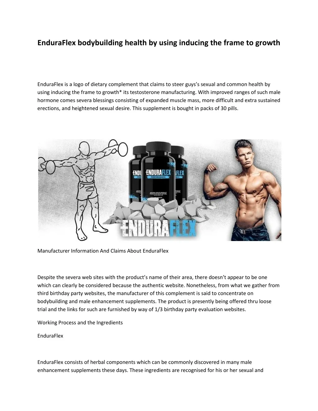enduraflex bodybuilding health by using inducing
