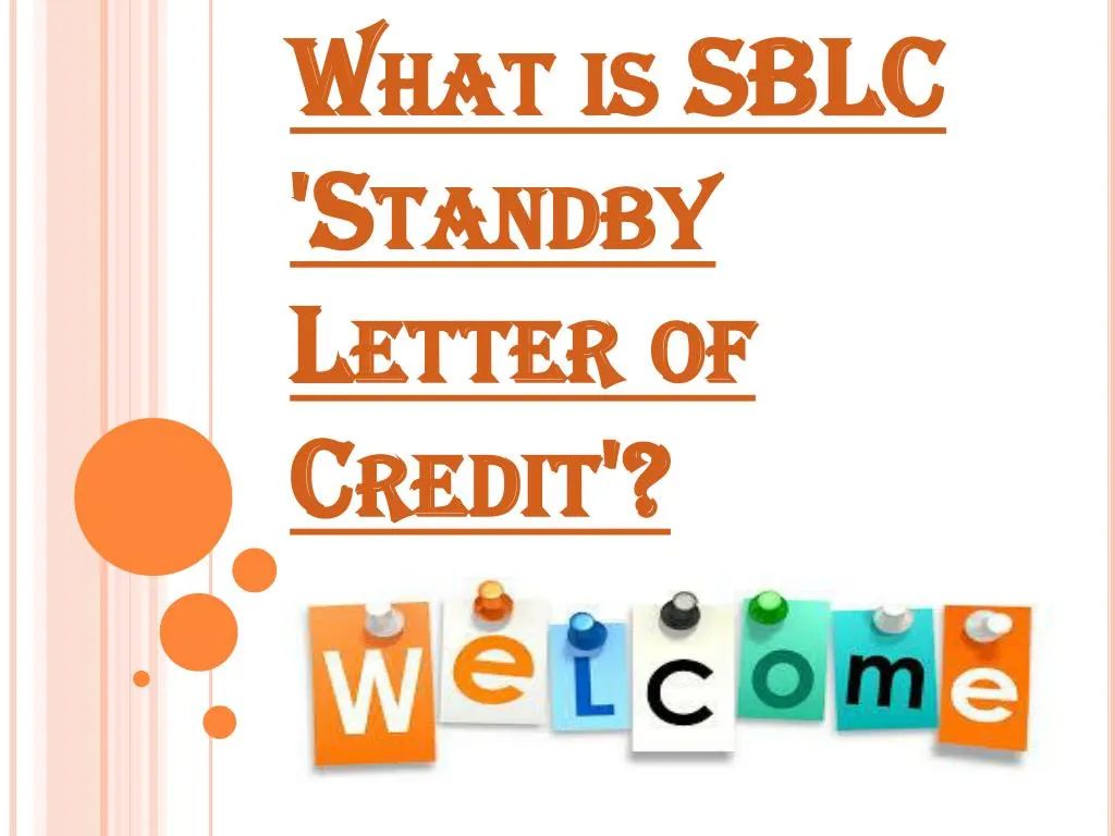 what is sblc standby letter of credit
