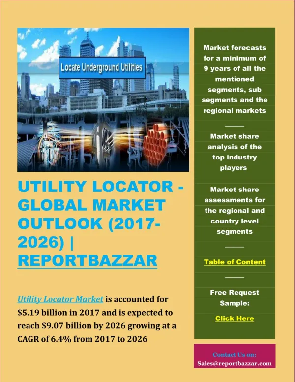 Utility locator Market Outlook (2017-2026)