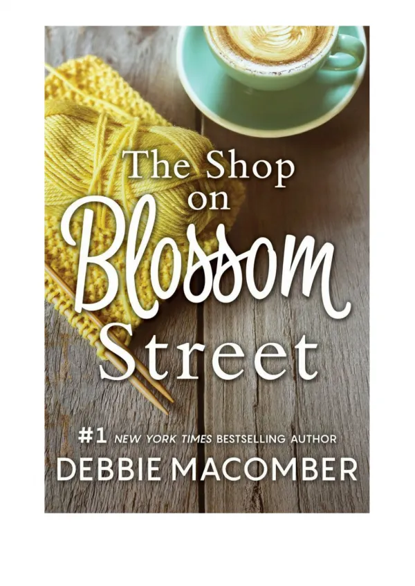 [PDF] Free Download The Shop on Blossom Street By Debbie Macomber