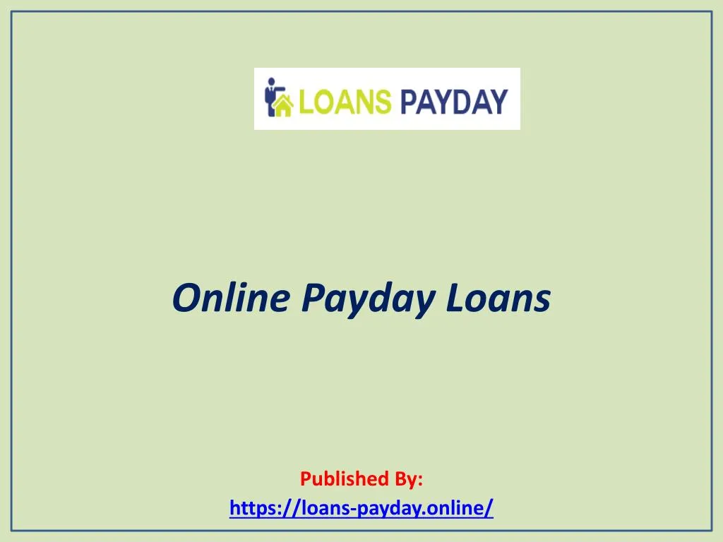 online payday loans published by https loans payday online