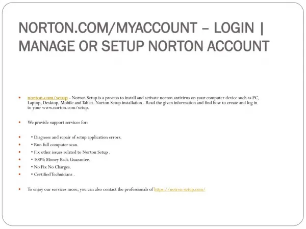 norton com myaccount login manage or setup norton account