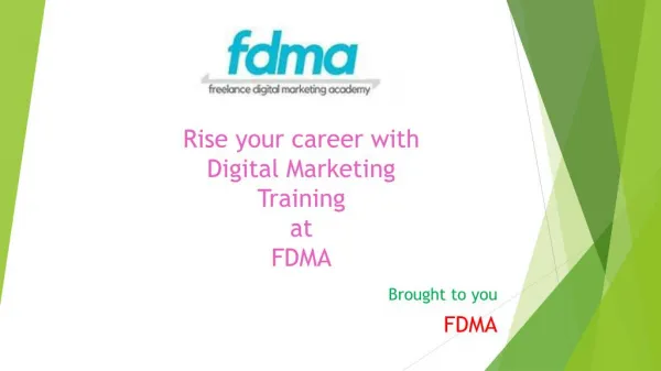 FDMA- Digital Marketing Training in Gurgaon