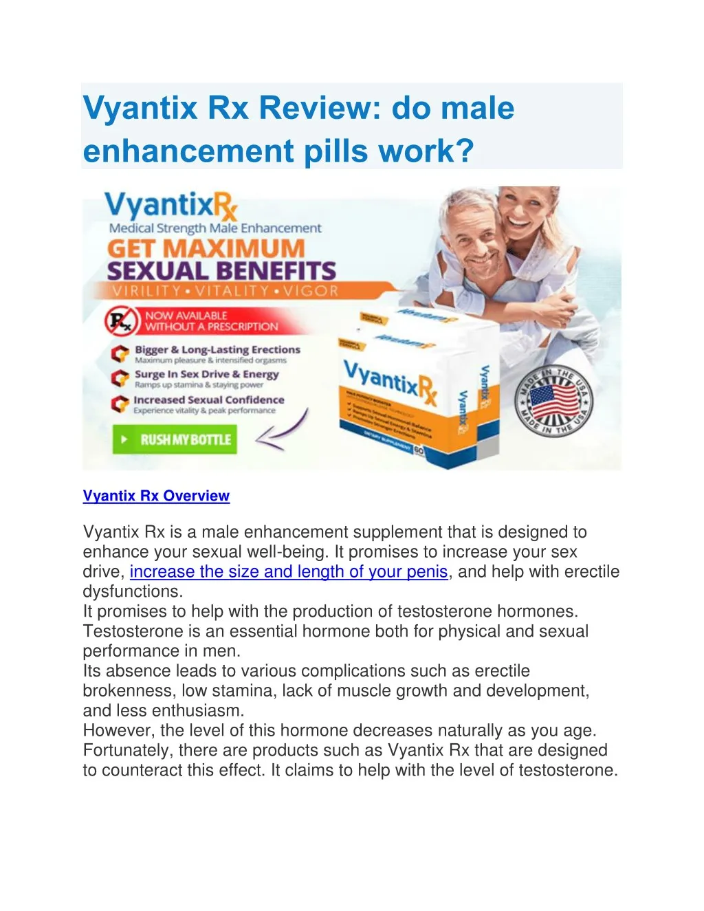 vyantix rx review do male enhancement pills work