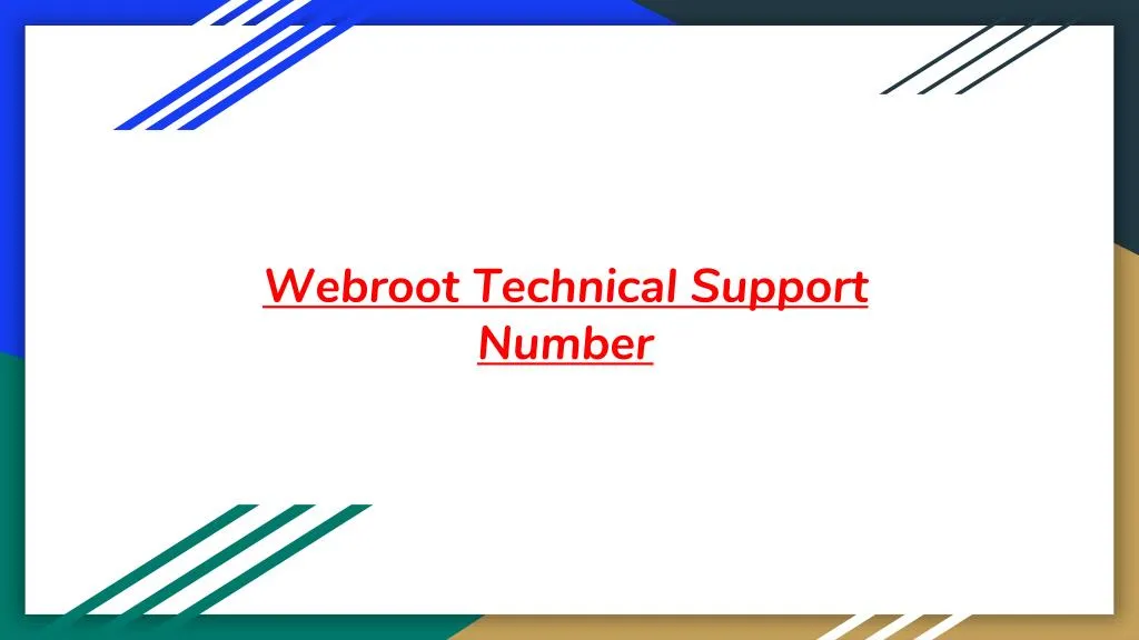 webroot technical support number