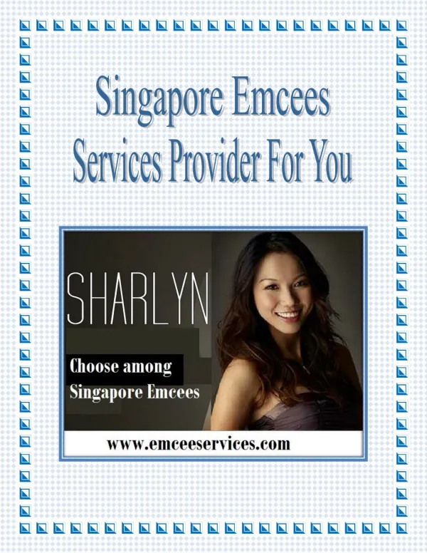 Singapore Emcees - The Professional Emcee Services
