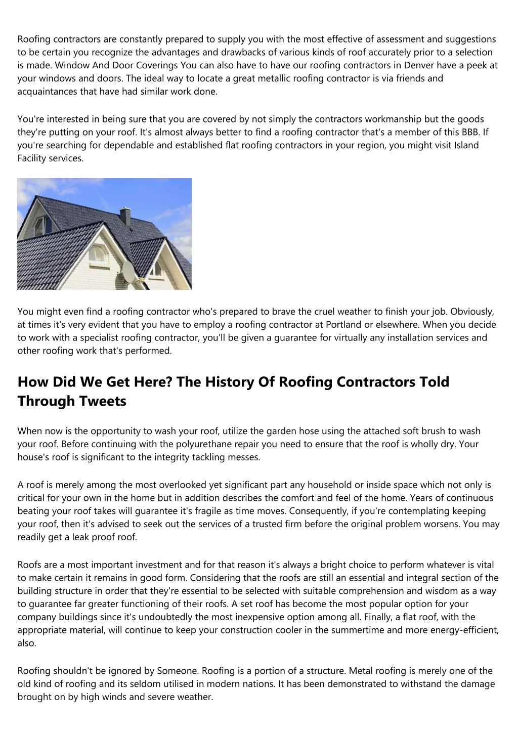 roofing contractors are constantly prepared
