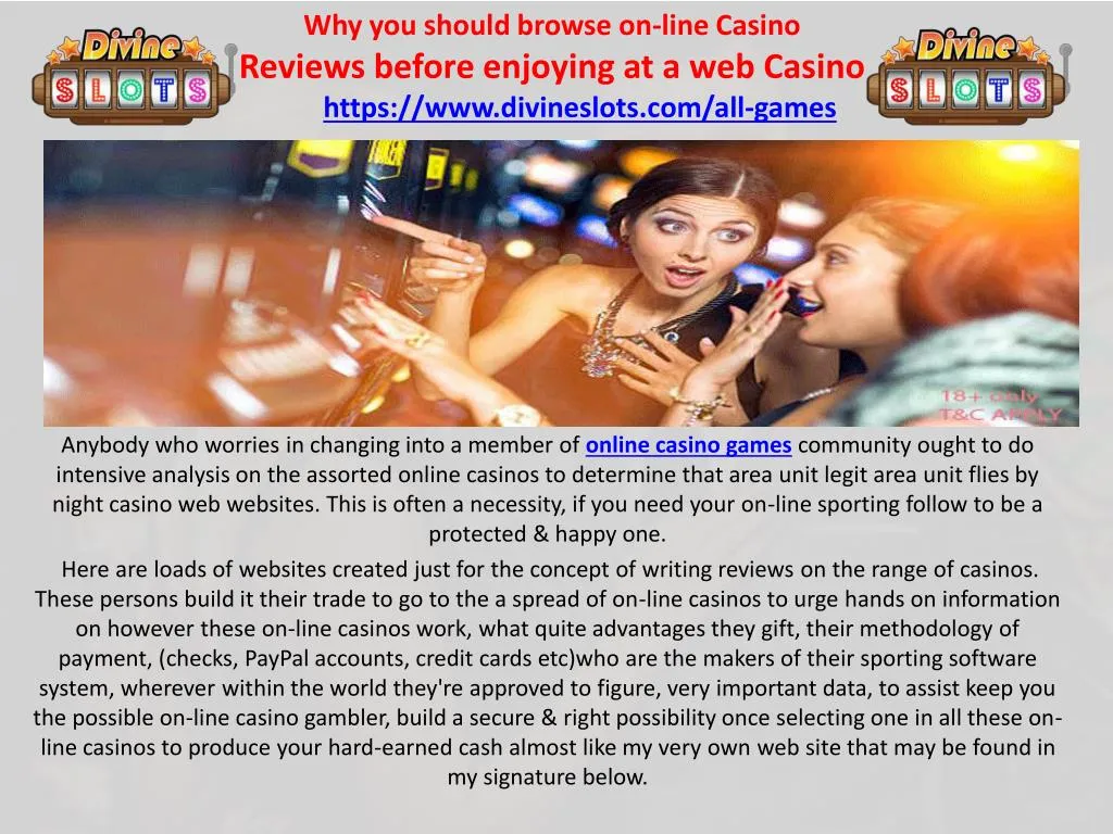 why you should browse on line casino reviews