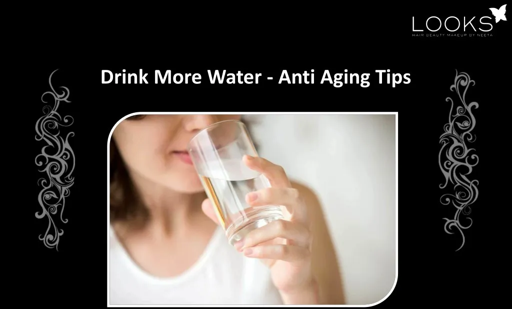 drink more water anti aging tips