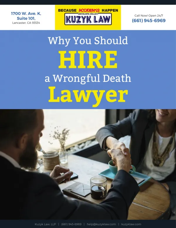 Why You Should Hire a Wrongful Death Lawyer