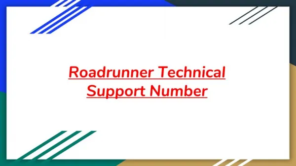 Roadrunner Technical Support Number