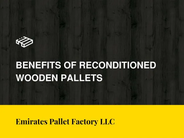 Reconditioned Wooden Pallets Suppliers in UAE - Emirates Pallet Factory