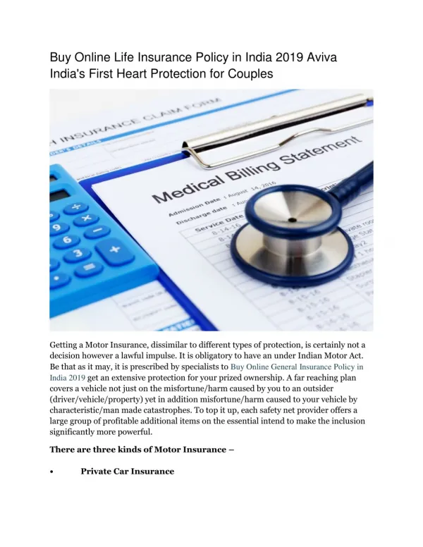 Buy Online Life Insurance Policy in India 2019 Aviva India's First Heart Protection for Couples