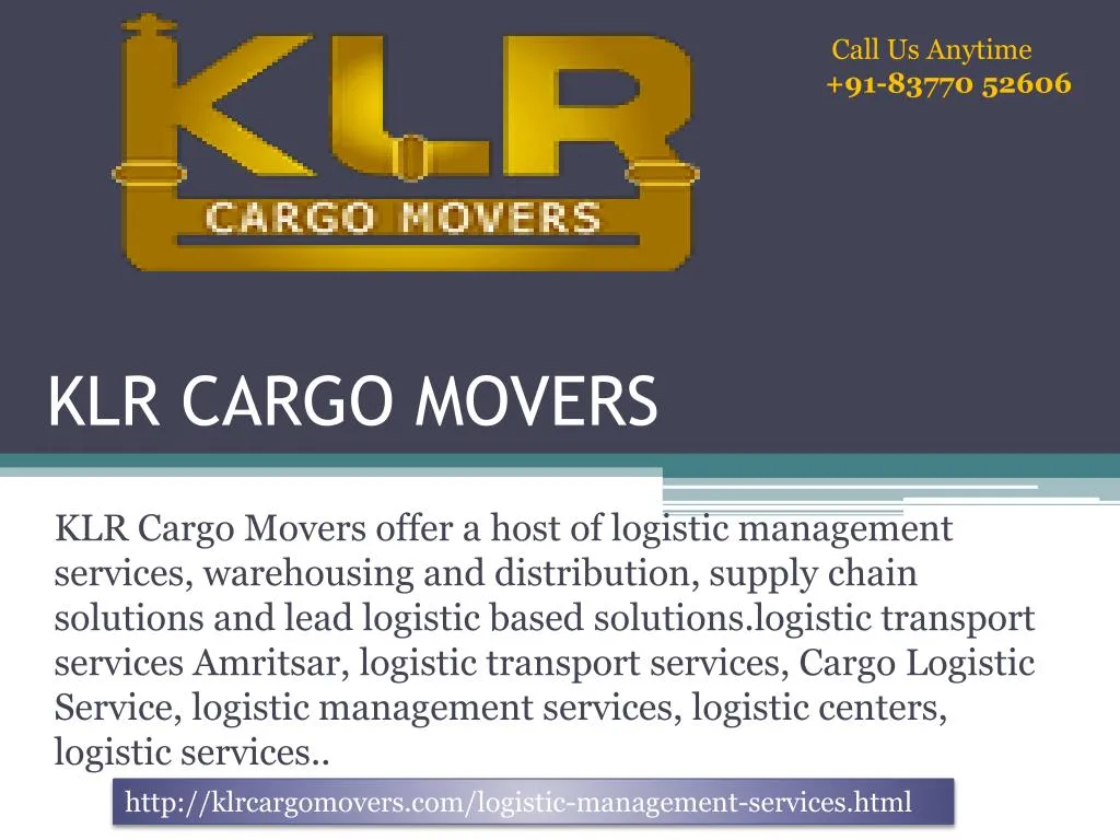 klr cargo movers