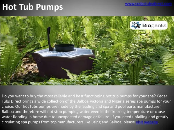 Reliable Hot Tub Pumps