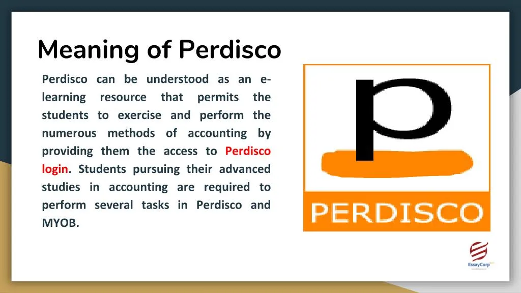 meaning of perdisco