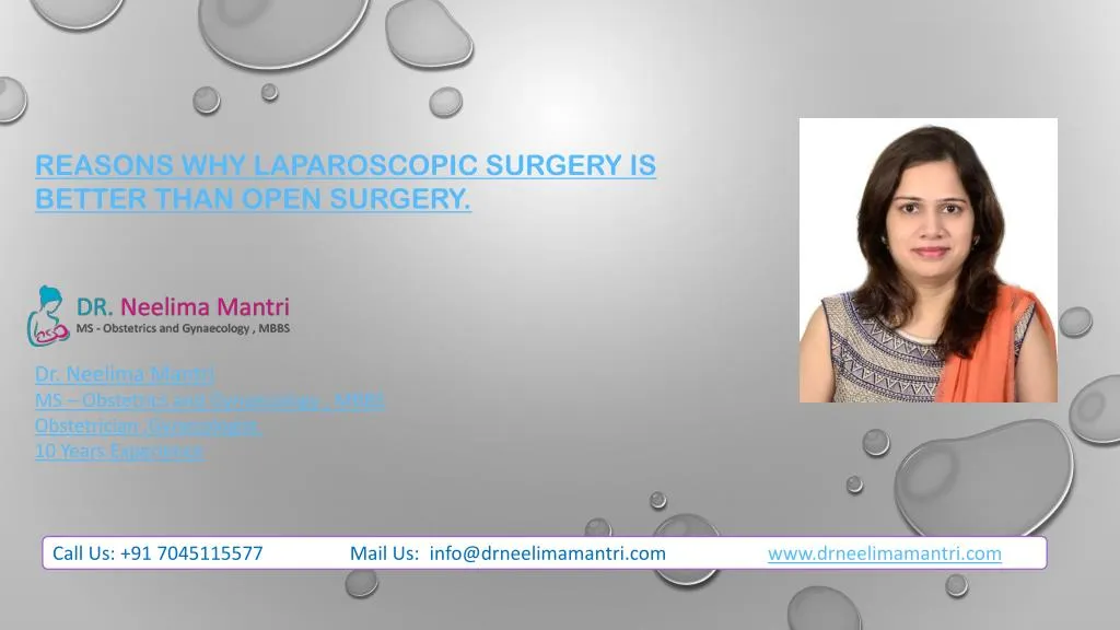 reasons why laparoscopic surgery is better than