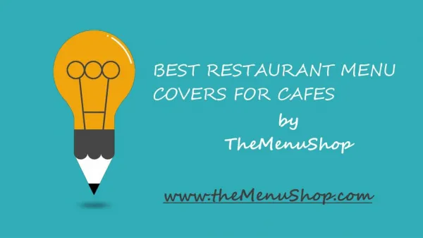 Best Restaurant Menu Covers for Cafes - The Menu Shop