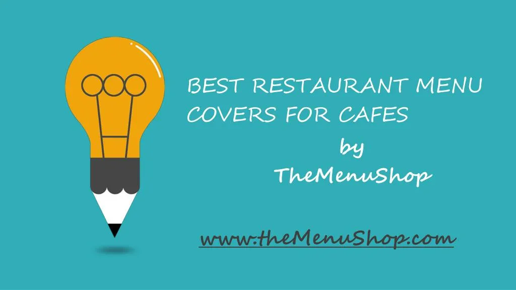best restaurant menu covers for cafes
