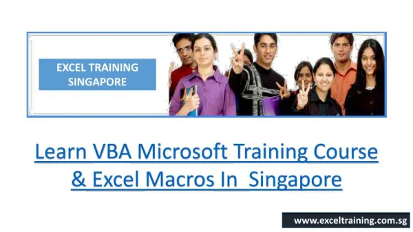 Learn VBA Microsoft training course & Excel Macros in Singapore