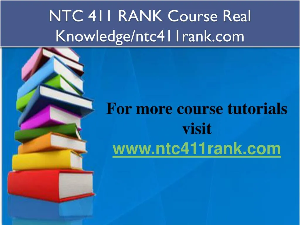 ntc 411 rank course real knowledge ntc411rank com