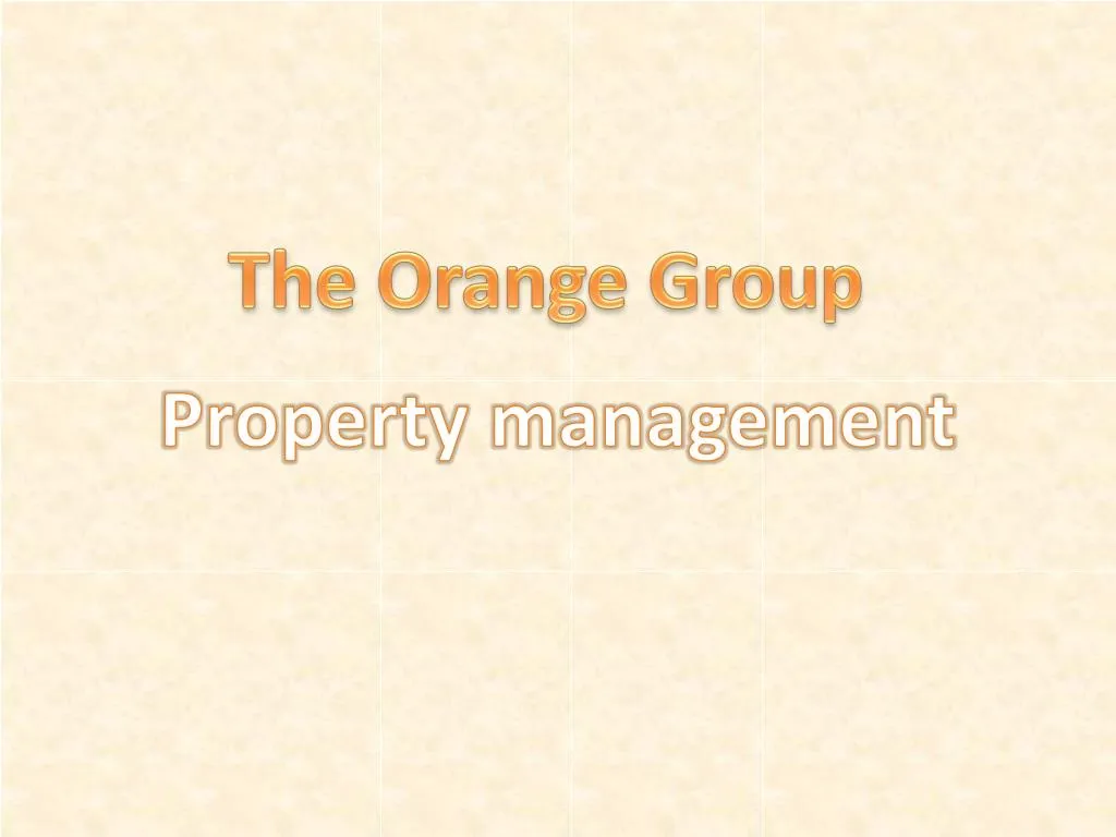 the orange group
