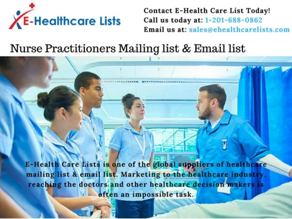 Nurse Practitioner List | Nurse Practitioner Mailing Lists | Email list