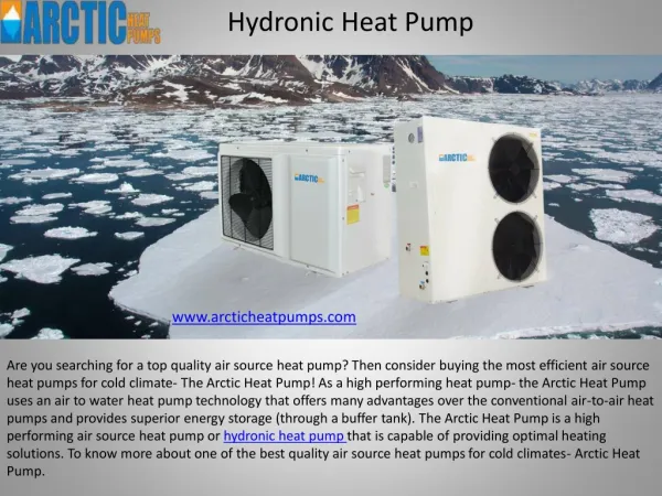 Best Hydronic Heat Pump