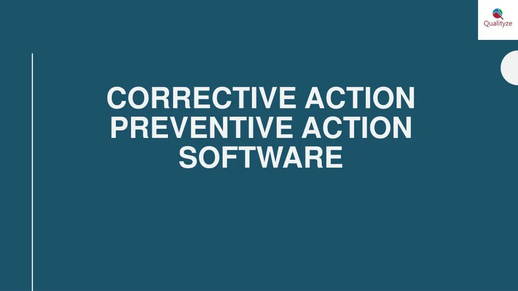 corrective action preventive action software