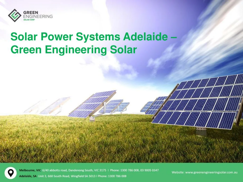 solar power systems adelaide green engineering