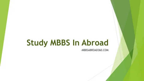 Study MBBS In Abroad | MCI Approved Colleges | Low Cost For Indians