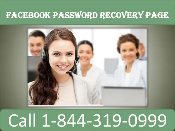 Facebook Password Recovery Page | 1(844)-319-0999