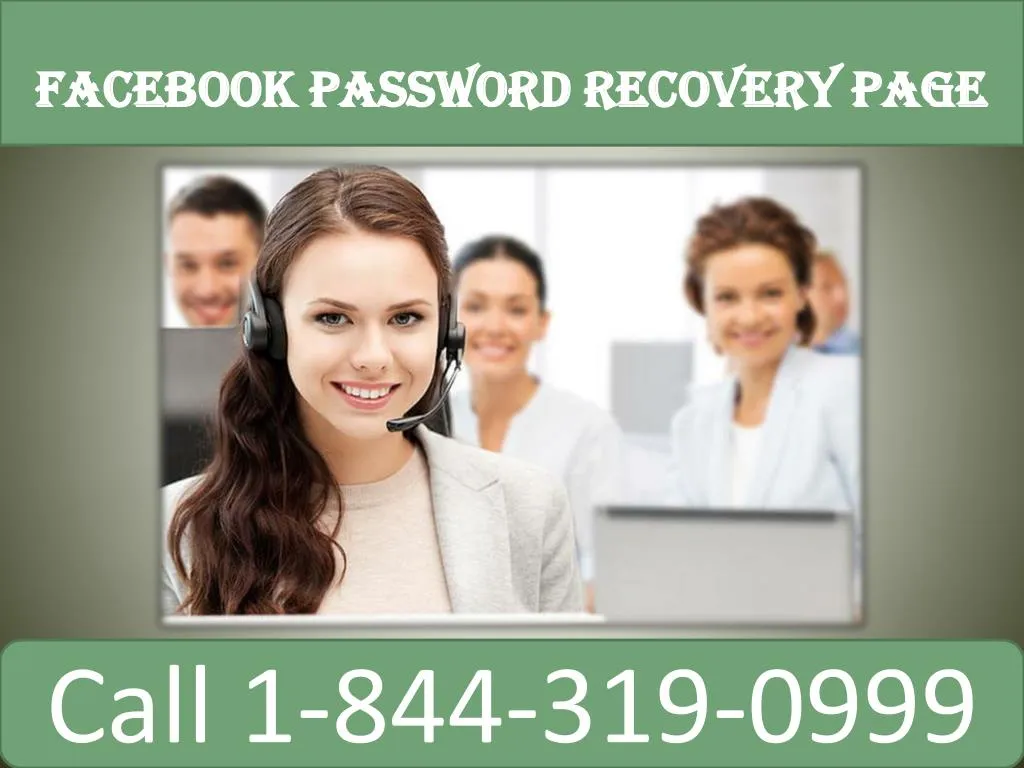 facebook password recovery page