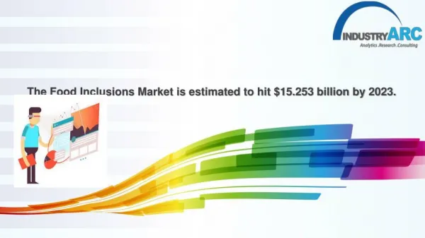 The Food Inclusions Market is estimated to hit $15.253 billion by 2023