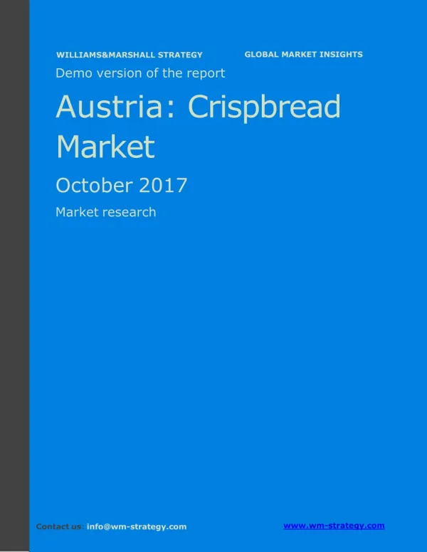 WMStrategy Demo Austria Crispbread Market October 2017