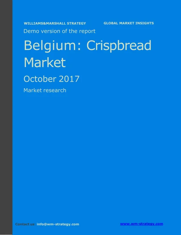 WMStrategy Demo Belgium Crispbread Market October 2017