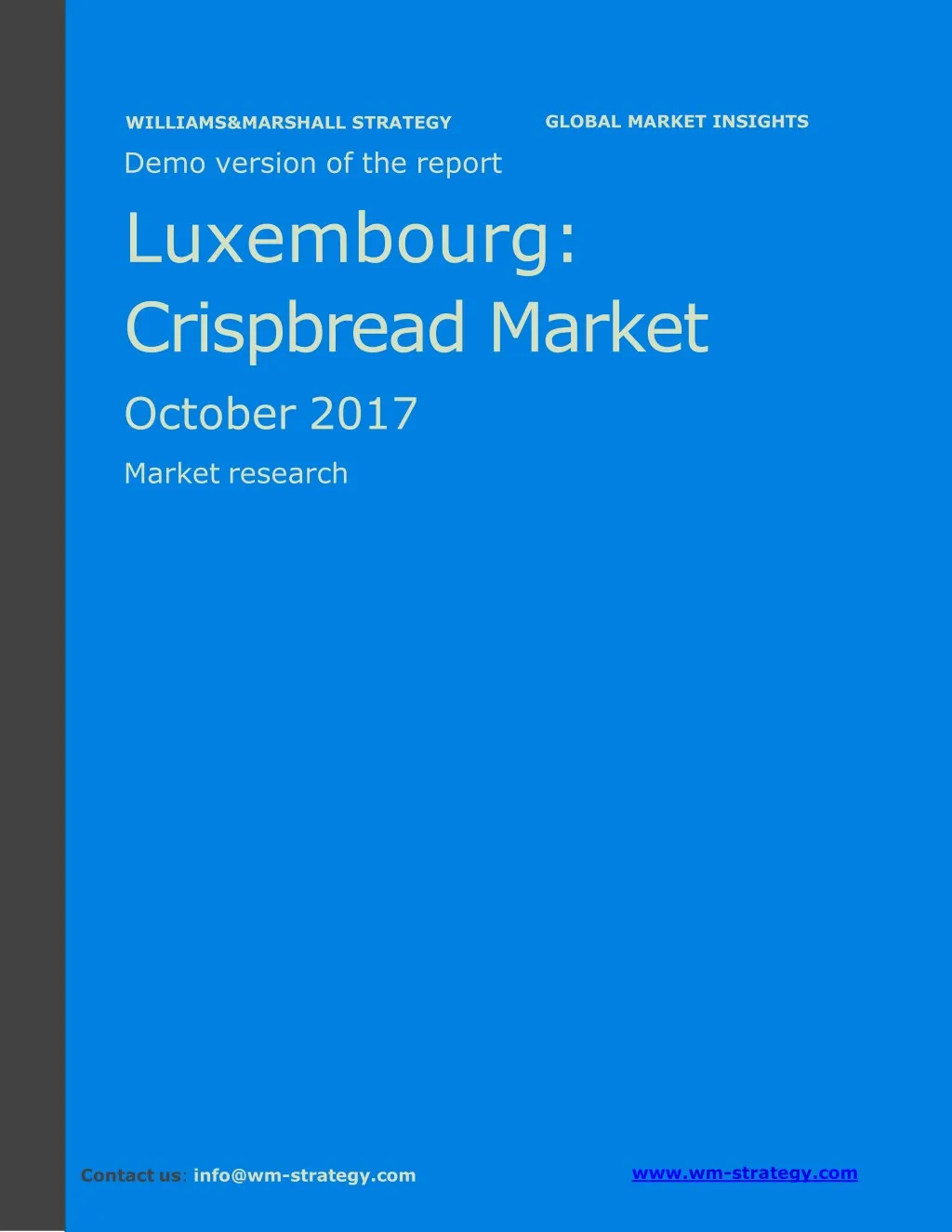 demo version luxembourg crispbread market