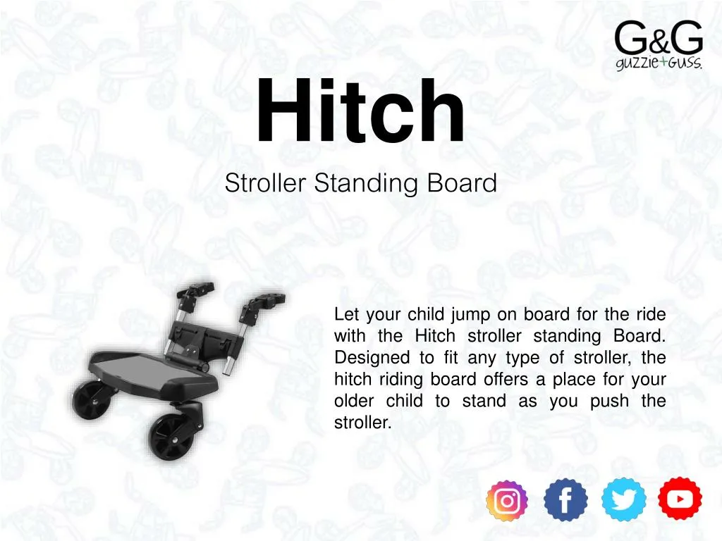 hitch stroller standing board