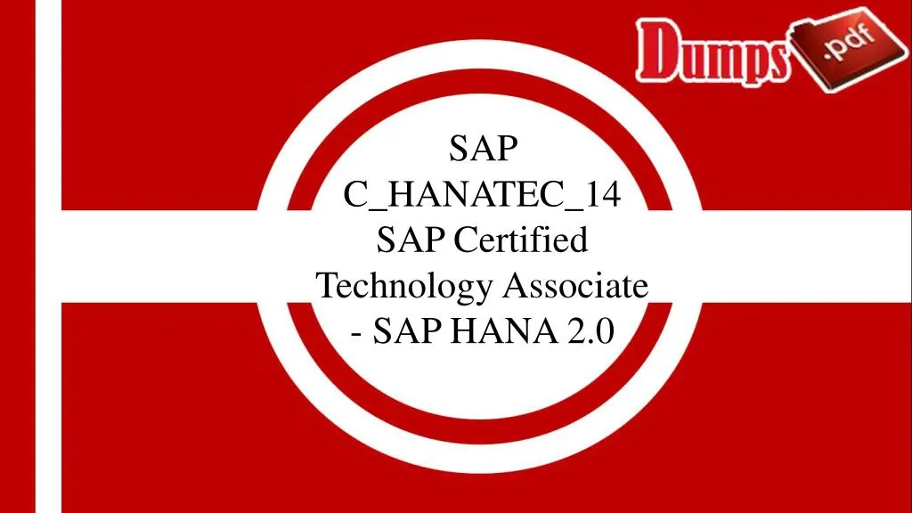 sap c hanatec 14 sap certified technology