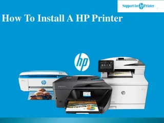 How to install a hp printer? - slide 1
