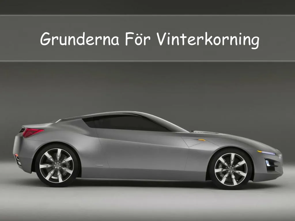 grunderna f r vinterkorning