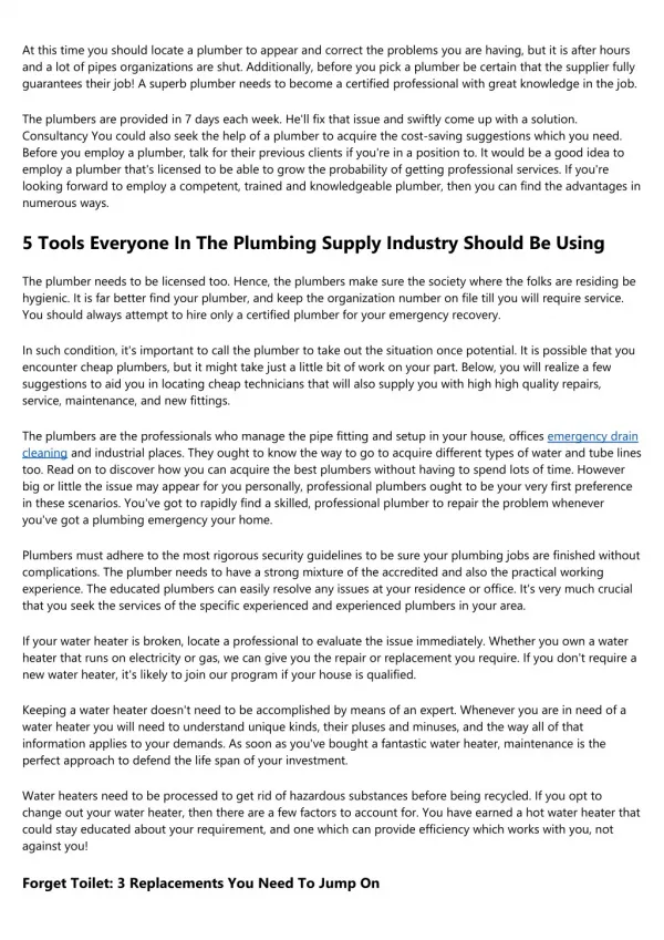 10 Undeniable Reasons People Hate Plumbing Supply Open Today