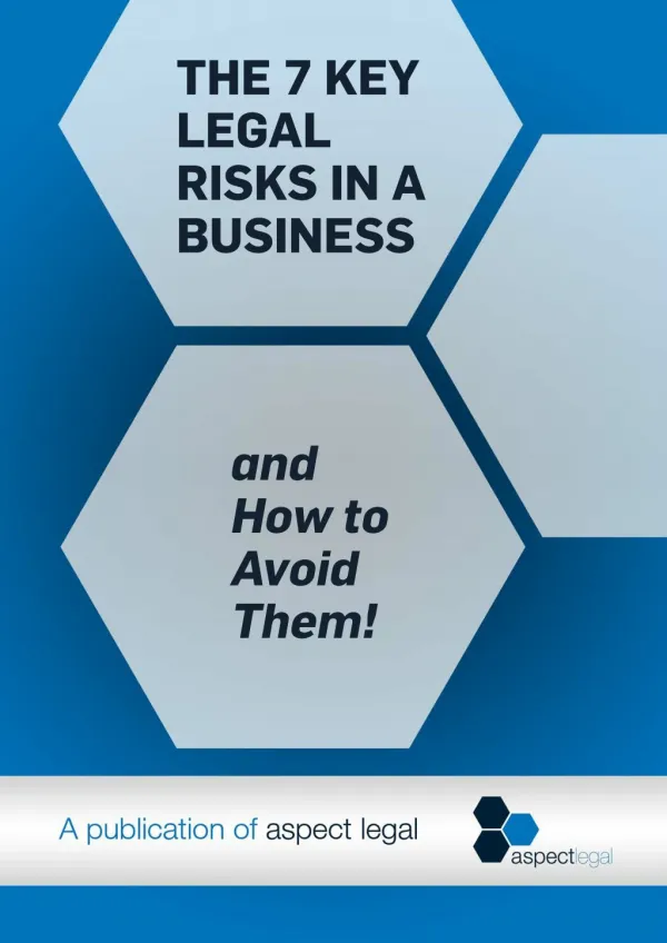 The 7 Key Legal Risks in a Business