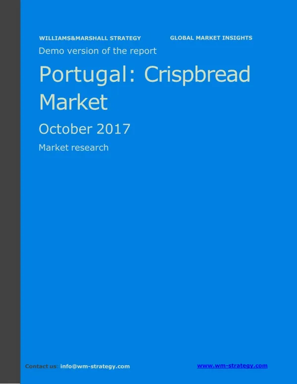 WMStrategy Demo Portugal Crispbread Market October 2017
