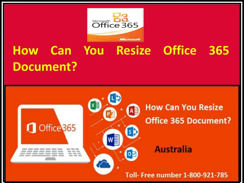 how can you resize office 365 document